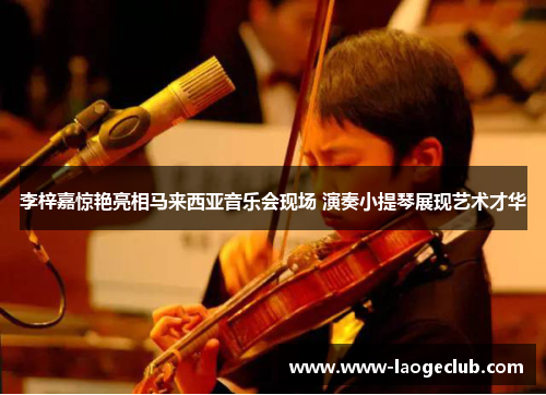 李梓嘉惊艳亮相马来西亚音乐会现场 演奏小提琴展现艺术才华